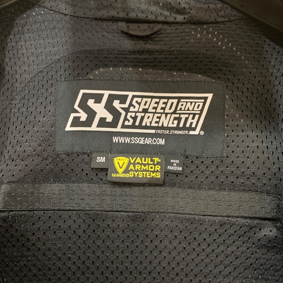 Speed And Strength Fame And Fortune Hooded Motorcycle Jacket Mens US Small - Picture 8 of 16